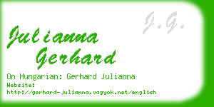 julianna gerhard business card